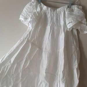 Off the Shoulder Lace White Dress